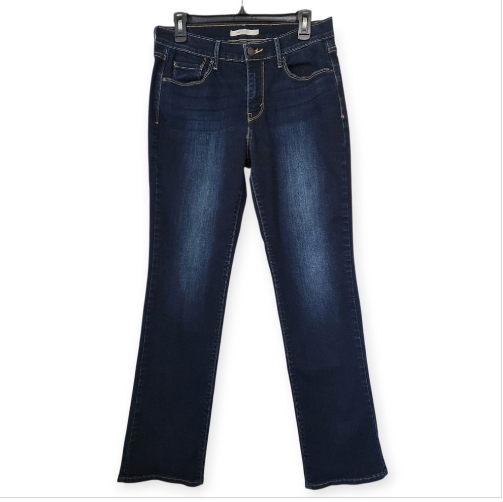 Levi's 505 Straight Leg Dark Wash Everyday Basics Jeans Size 10M